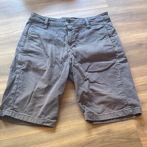 Mavi Men's Charcoal Flat Front Shorts